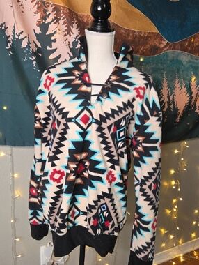 Western Wits Aztec Fleece Pullover Size S
